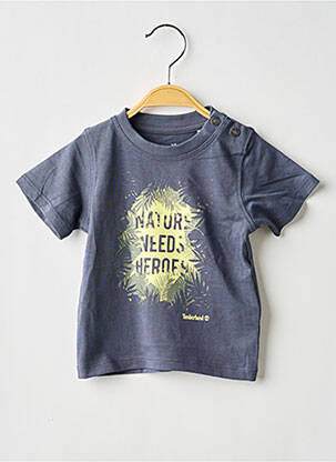 T-marškinys floqué serigrafija trumpas rankovės mėlyna TIMBERLAND berniukas
