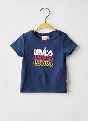 T-marškinys floqué serigrafija trumpas rankovės mėlyna LEVI'S berniukas