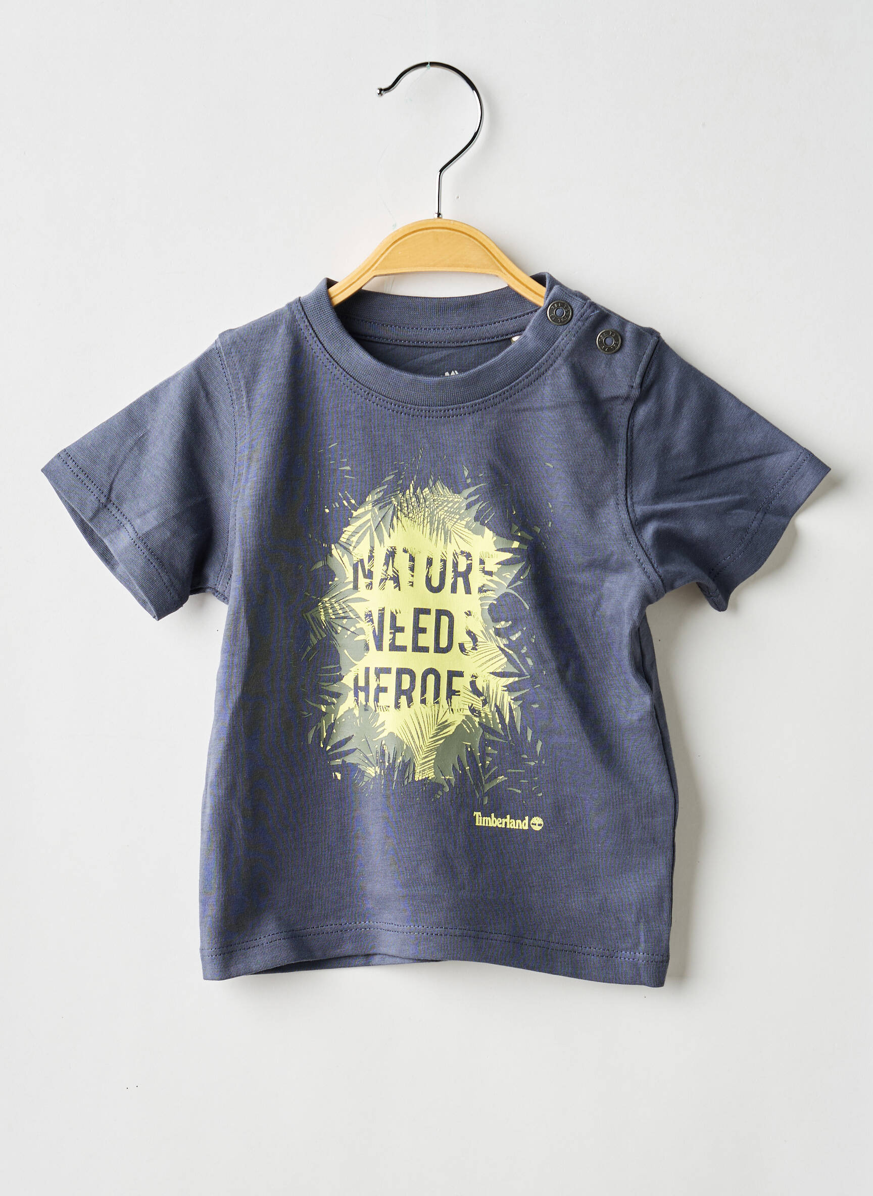T-marškinys floqué serigrafija trumpas rankovės mėlyna TIMBERLAND berniukas