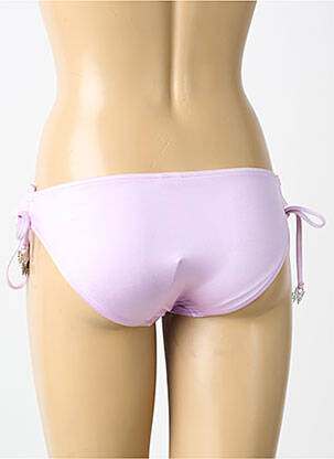 Maudymosi kelnaitės satino audinys bikini violetinis SEAFOLLY moteris