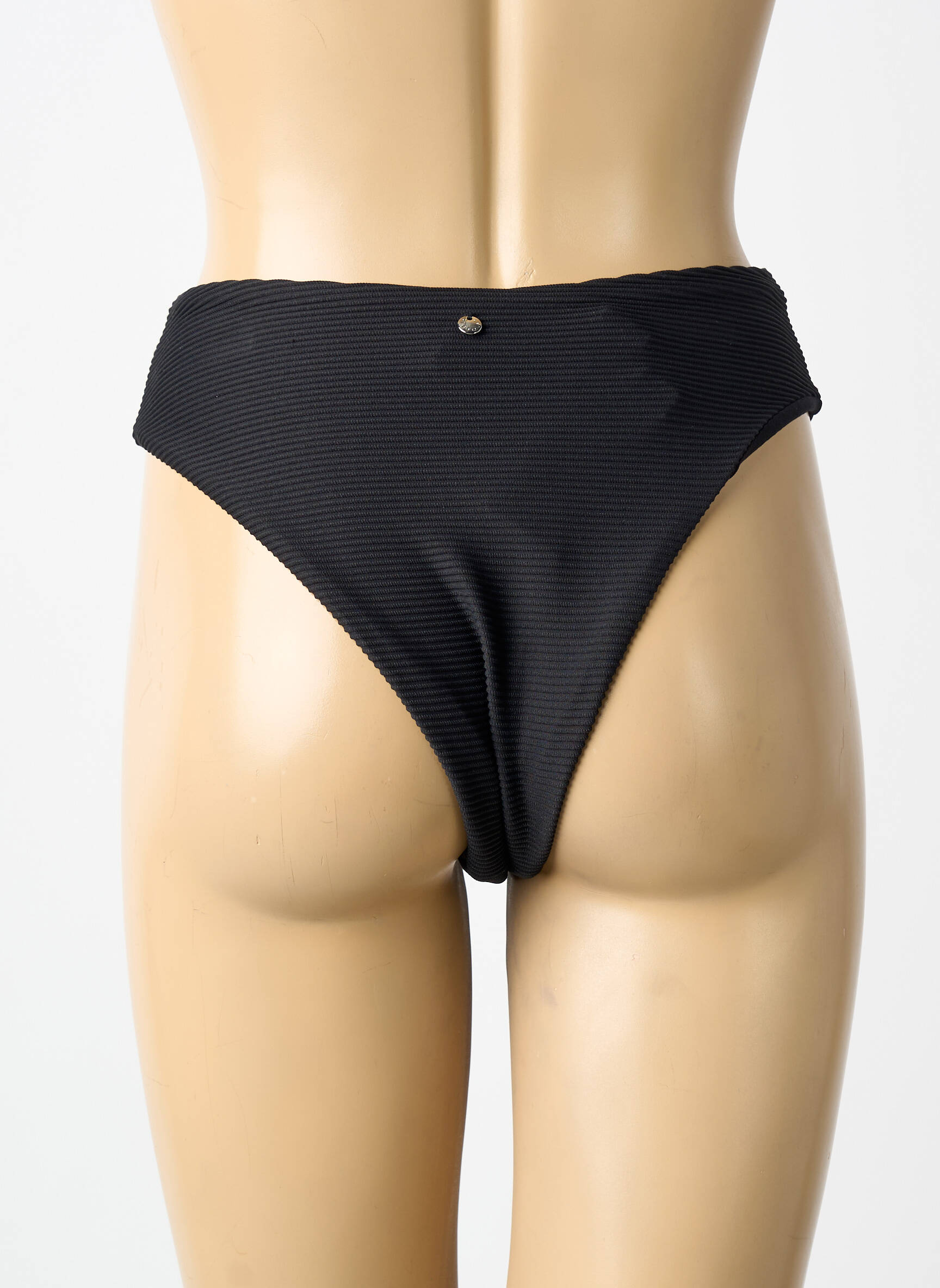 Maudymosi kelnaitės satino audinys bikini juodas SEAFOLLY moteris