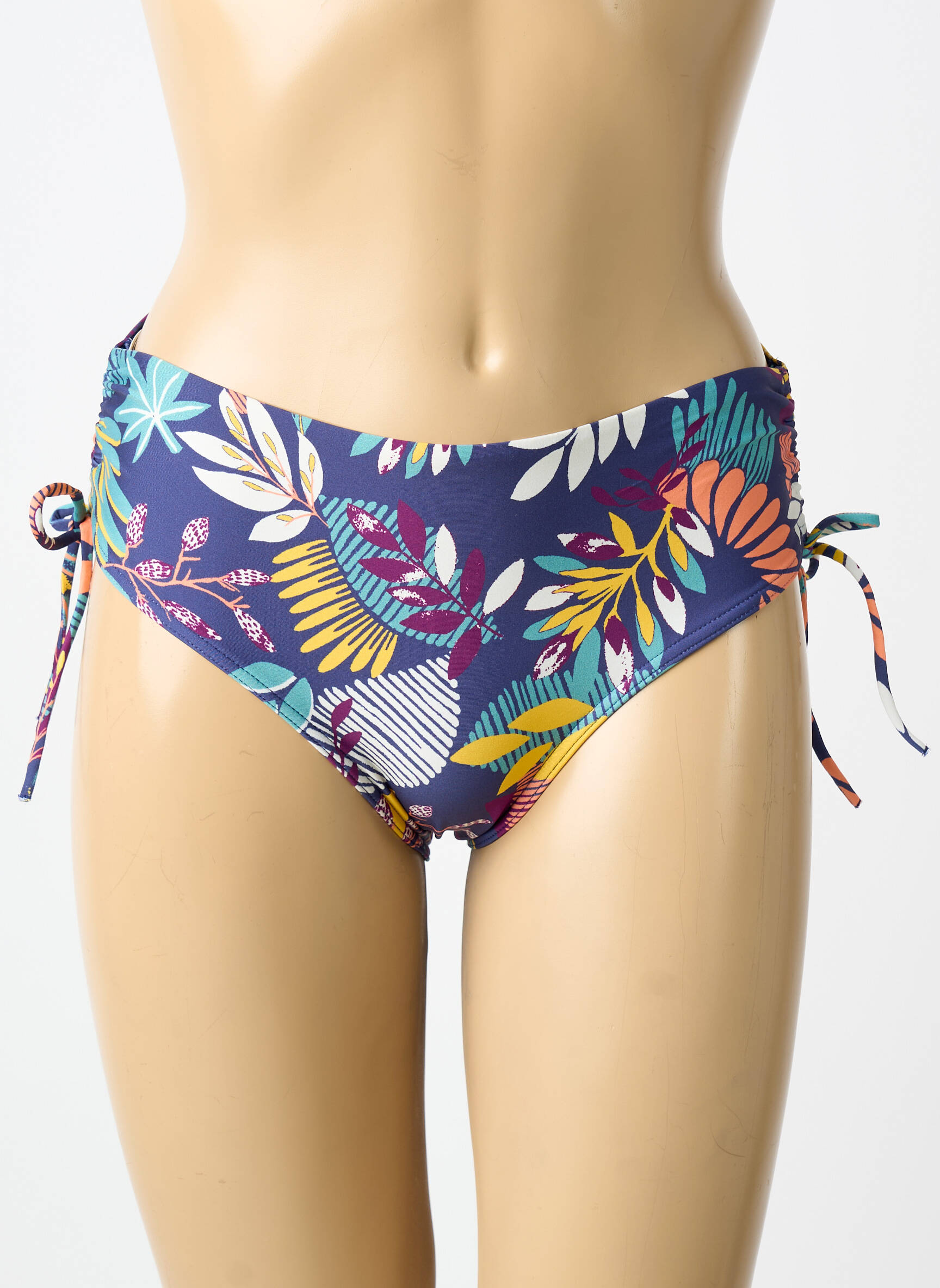 Maudymosi kelnaitės gėlių raštas bikini mėlyna SIMONE PERELE moteris