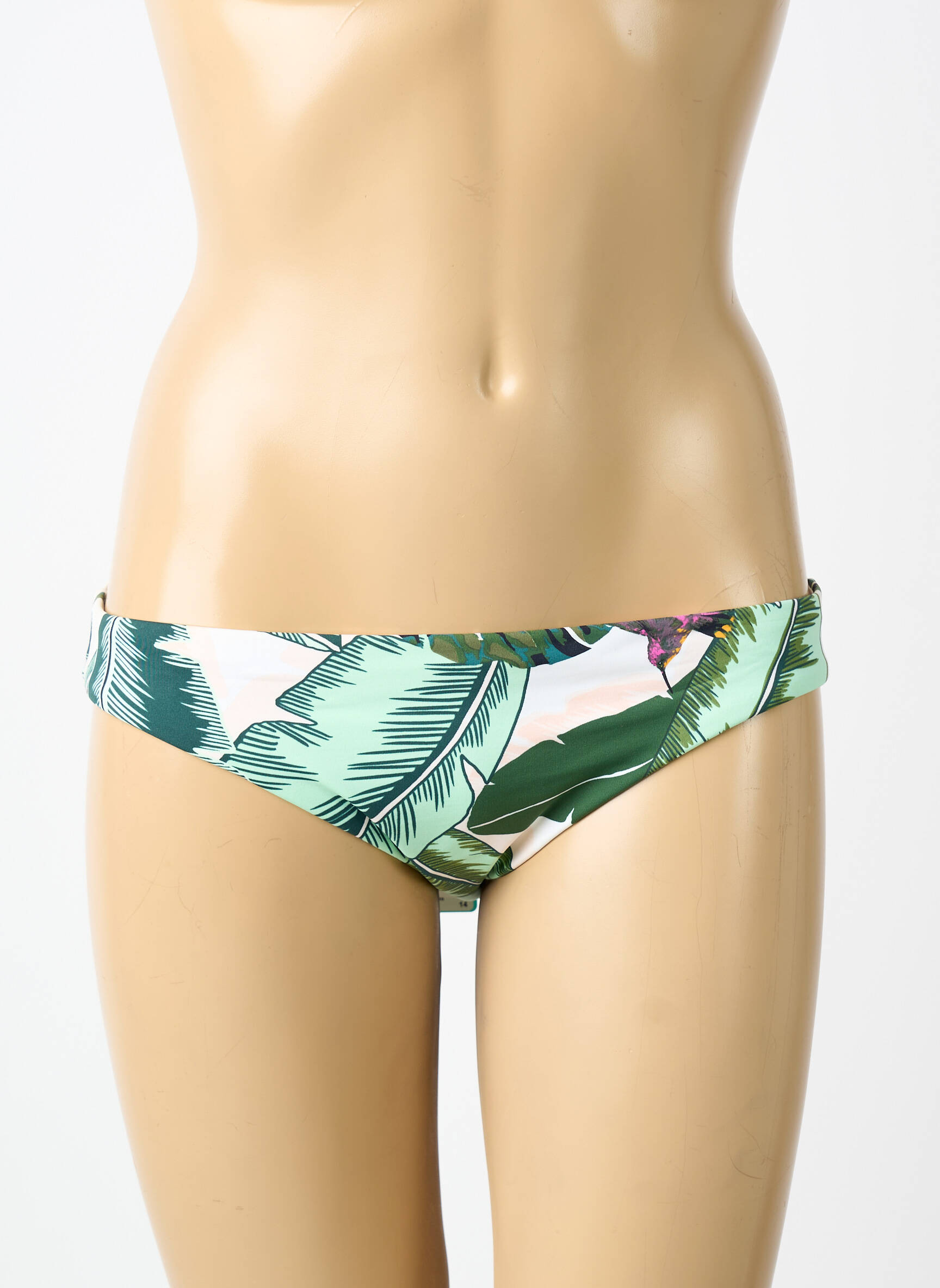 Maudymosi kelnaitės gėlių raštas kelnaitės žalias SEAFOLLY moteris