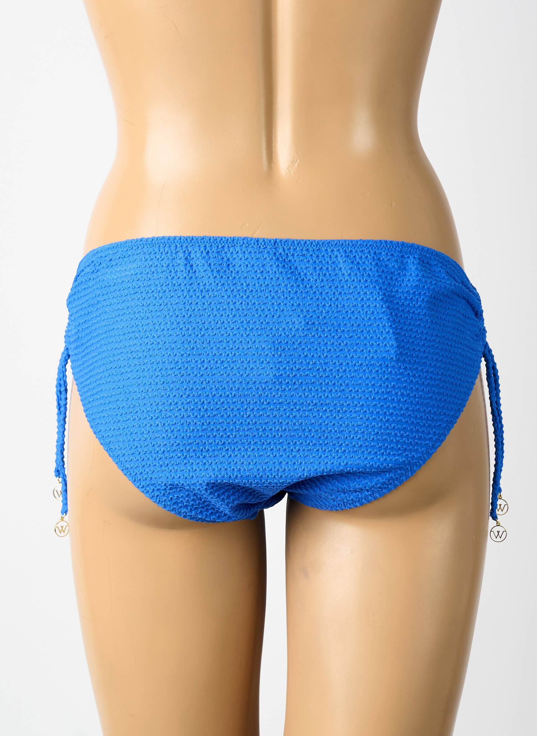 Maudymosi kelnaitės satino audinys bikini mėlyna WATERCULT moteris