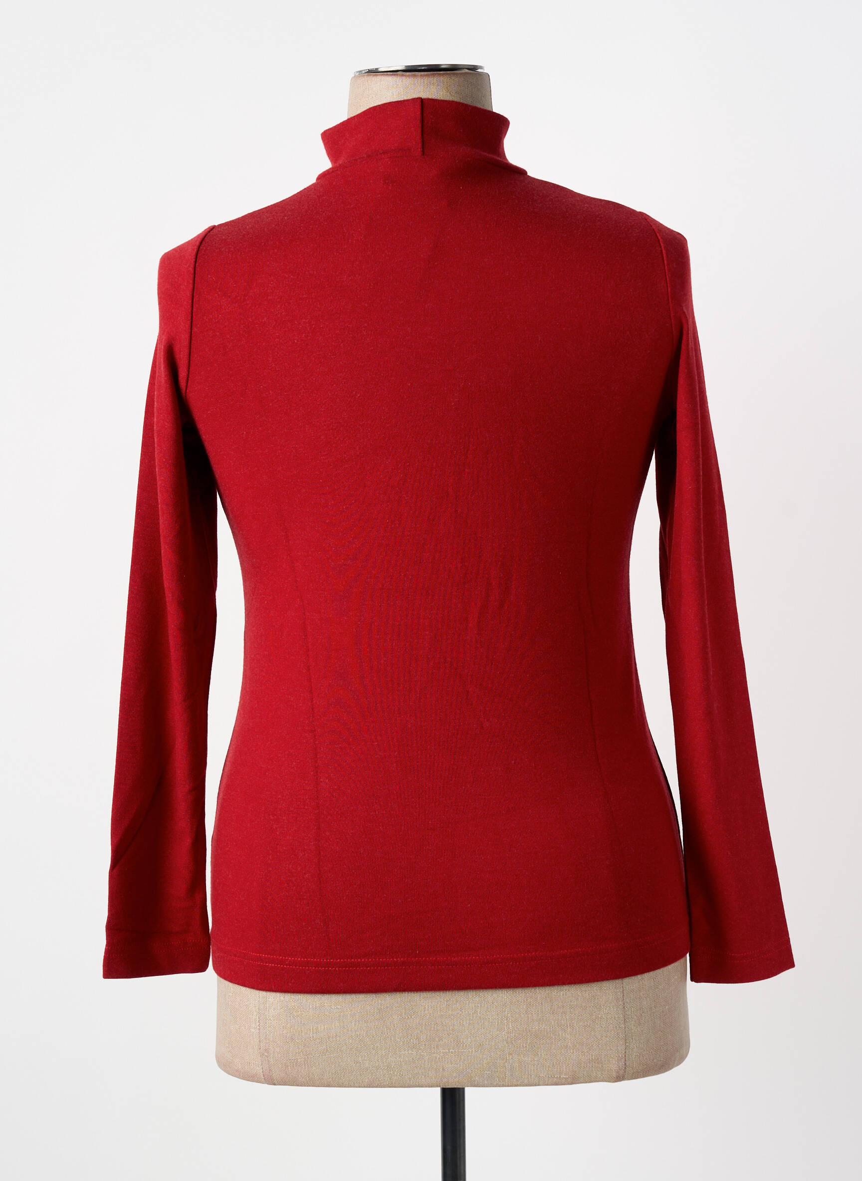 Pusiaučiai centrinė iškirptė ilgos rankovės raudona GRIFFON moteris