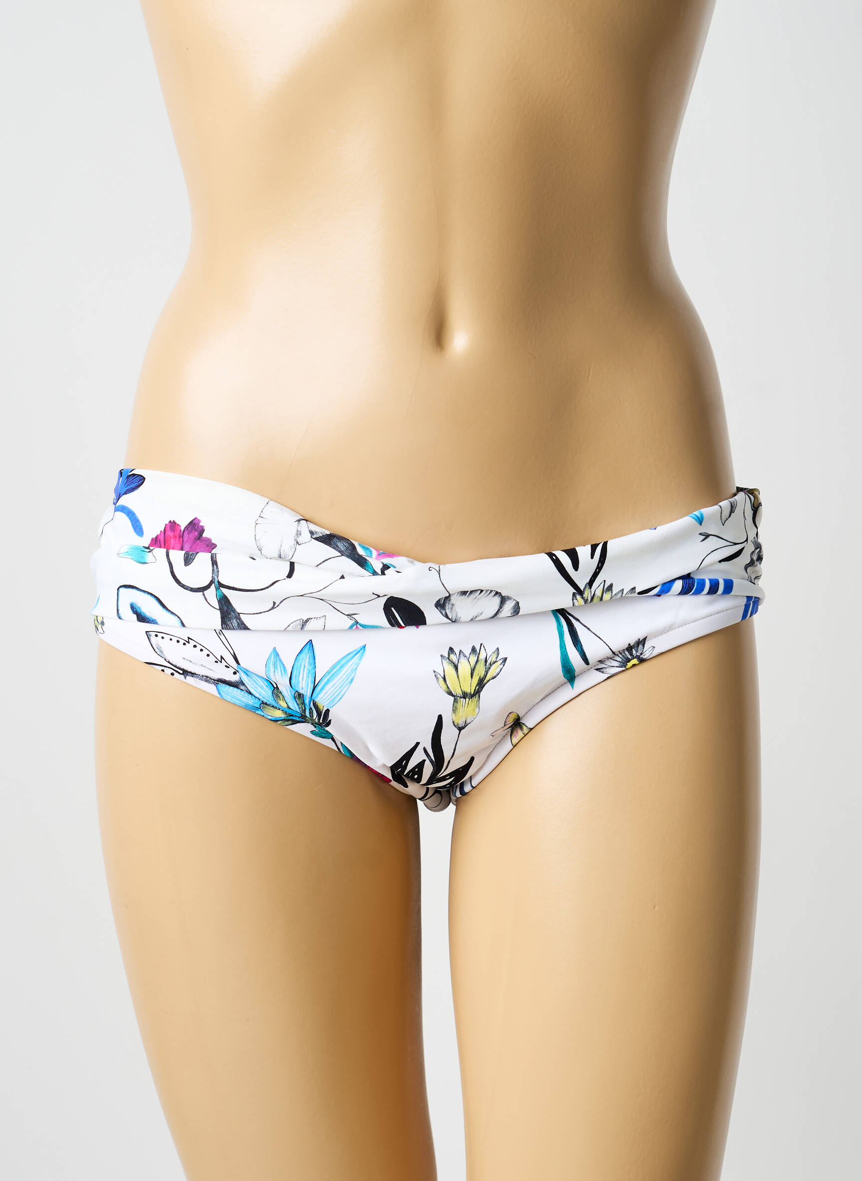 Maudymosi kelnaitės fantazijos raštas kelnaitės baltas SEAFOLLY moteris