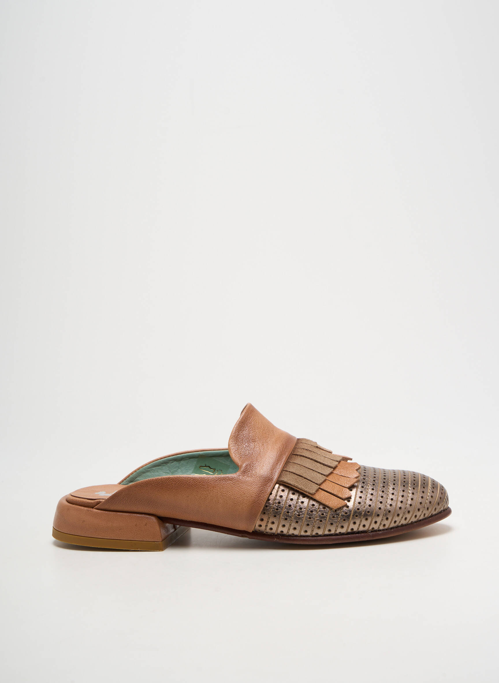 Mule/sabotai odinė išorinė padas plokščias kulnas iki 3 cm rudas FELMINI moteris
