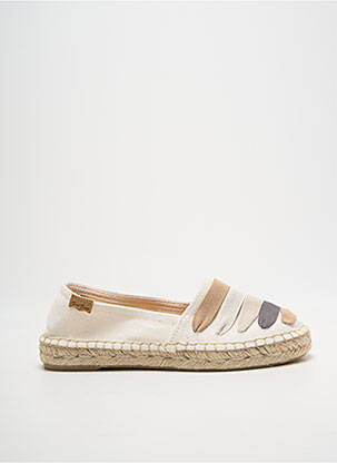 Espadrilės apvalus mygtukas plokščias kulnas iki 3 cm baltas TONI PONS moteris