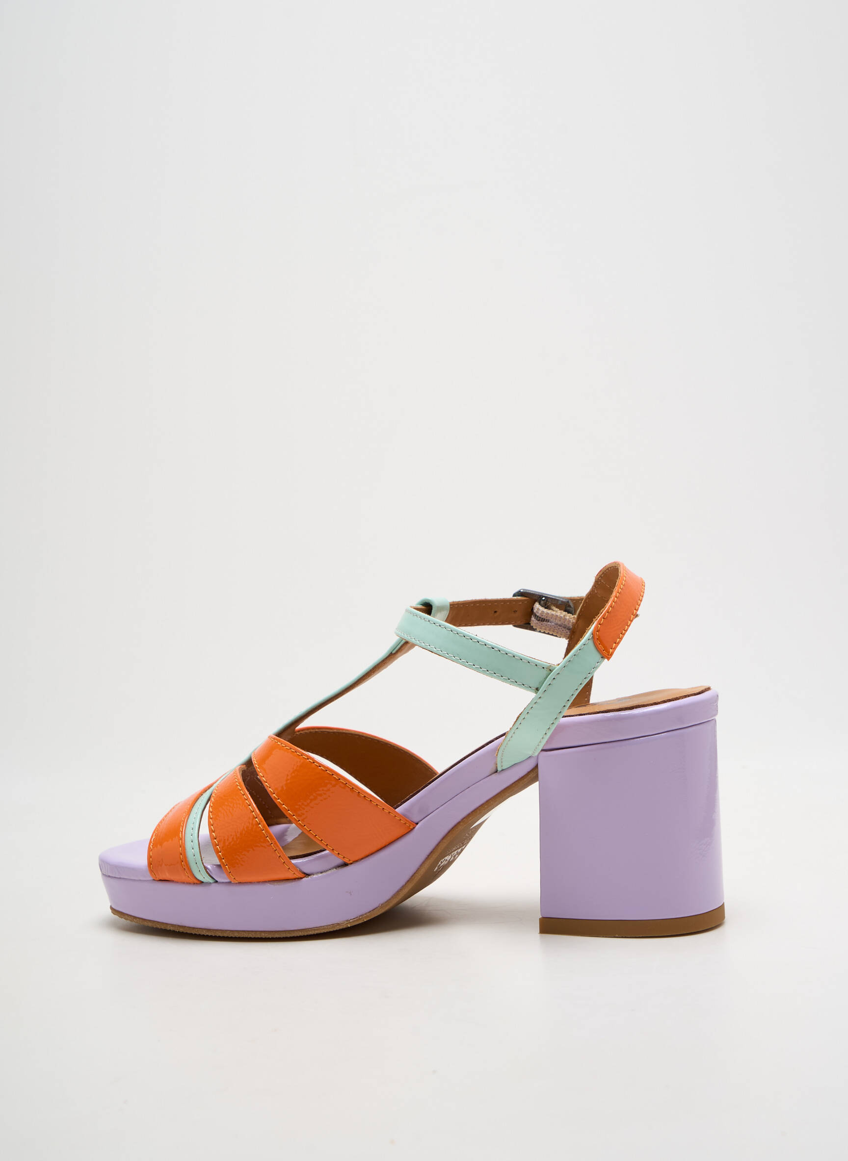 Sandalai/nu pėdos amortizuojančios pado tipas kulnas nuo 7 iki 9 cm oranžinė CASTA moteris