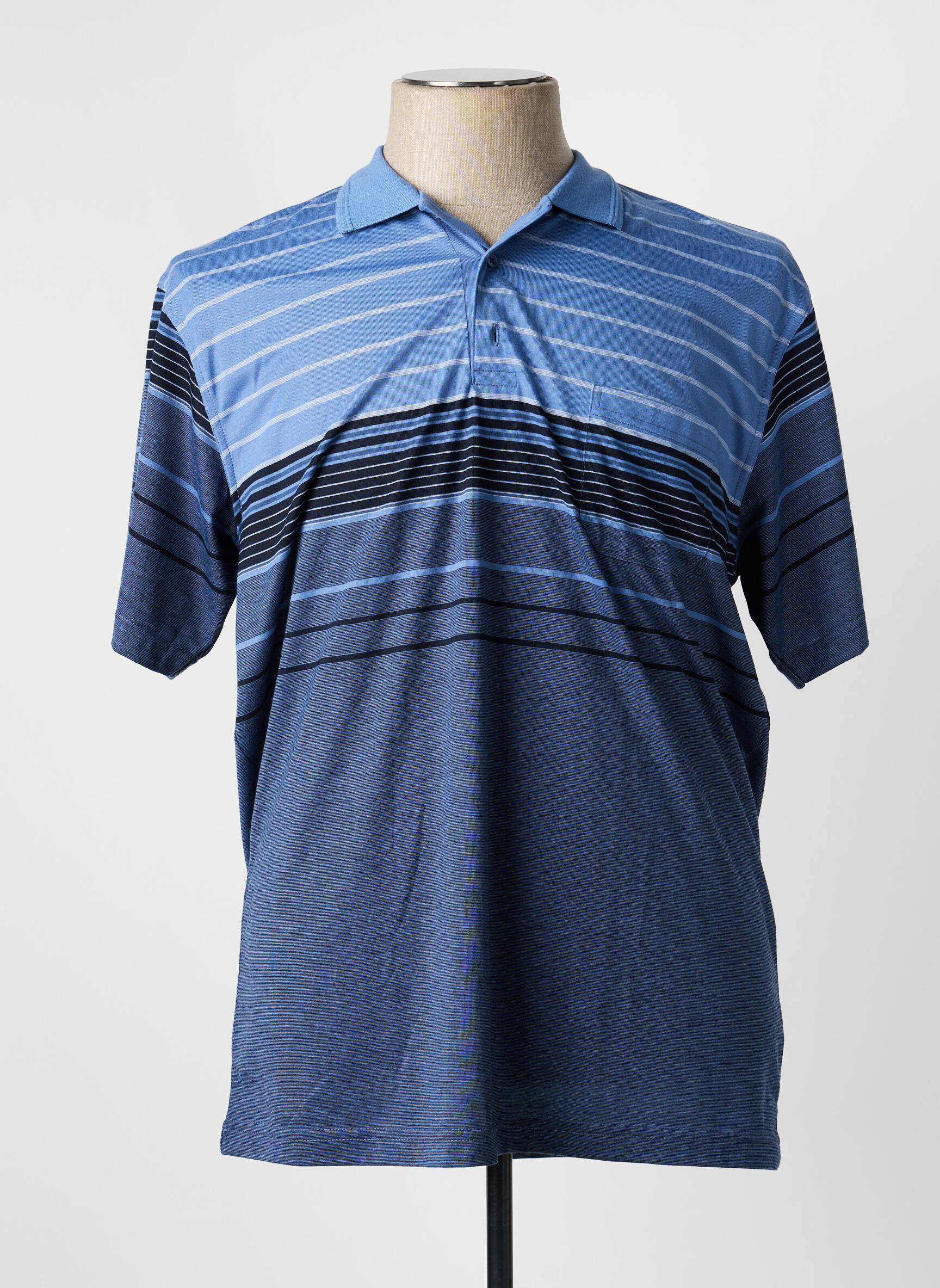 Polo jersey audinys trumpas rankovės mėlyna CAP 10 TEN vyras
