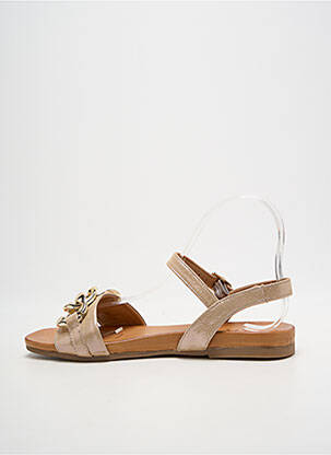 Sandalai/nu pėdos chiquet plokščias kulnas iki 3 cm bežinis COCO ET ABRICOT moteris