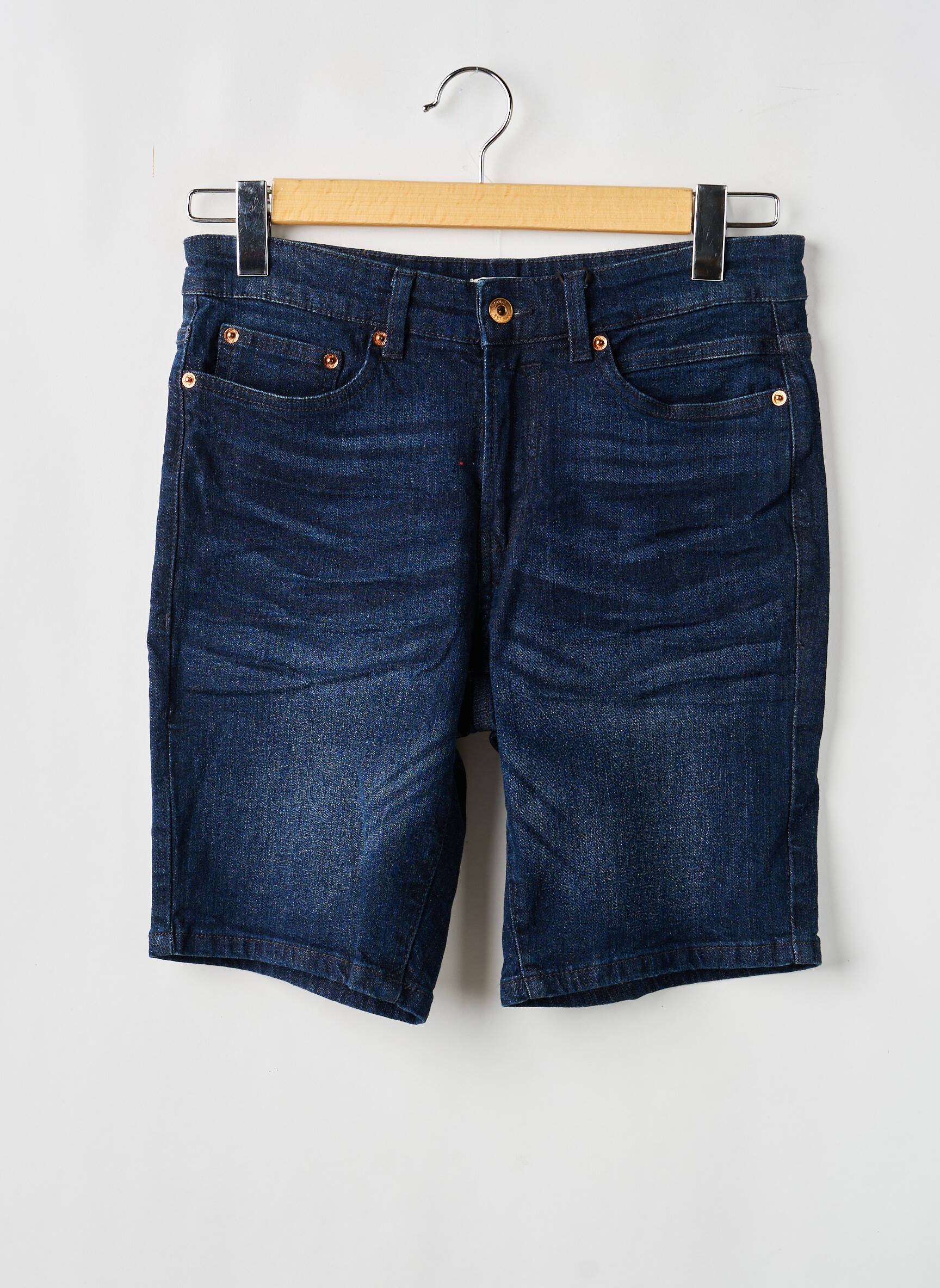 Bermudas denimo audinys mėlyna SOLID vyras