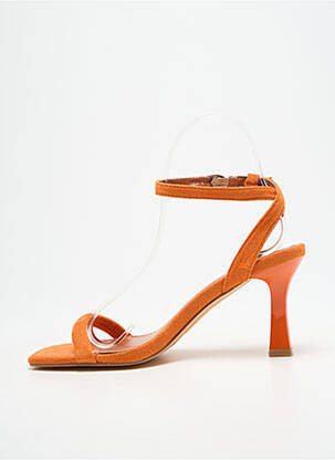 Sandalai/nu pėdos užsegimas su kaklo detalėmis kulnas nuo 7 iki 9 cm oranžinė TIFFOSI moteris
