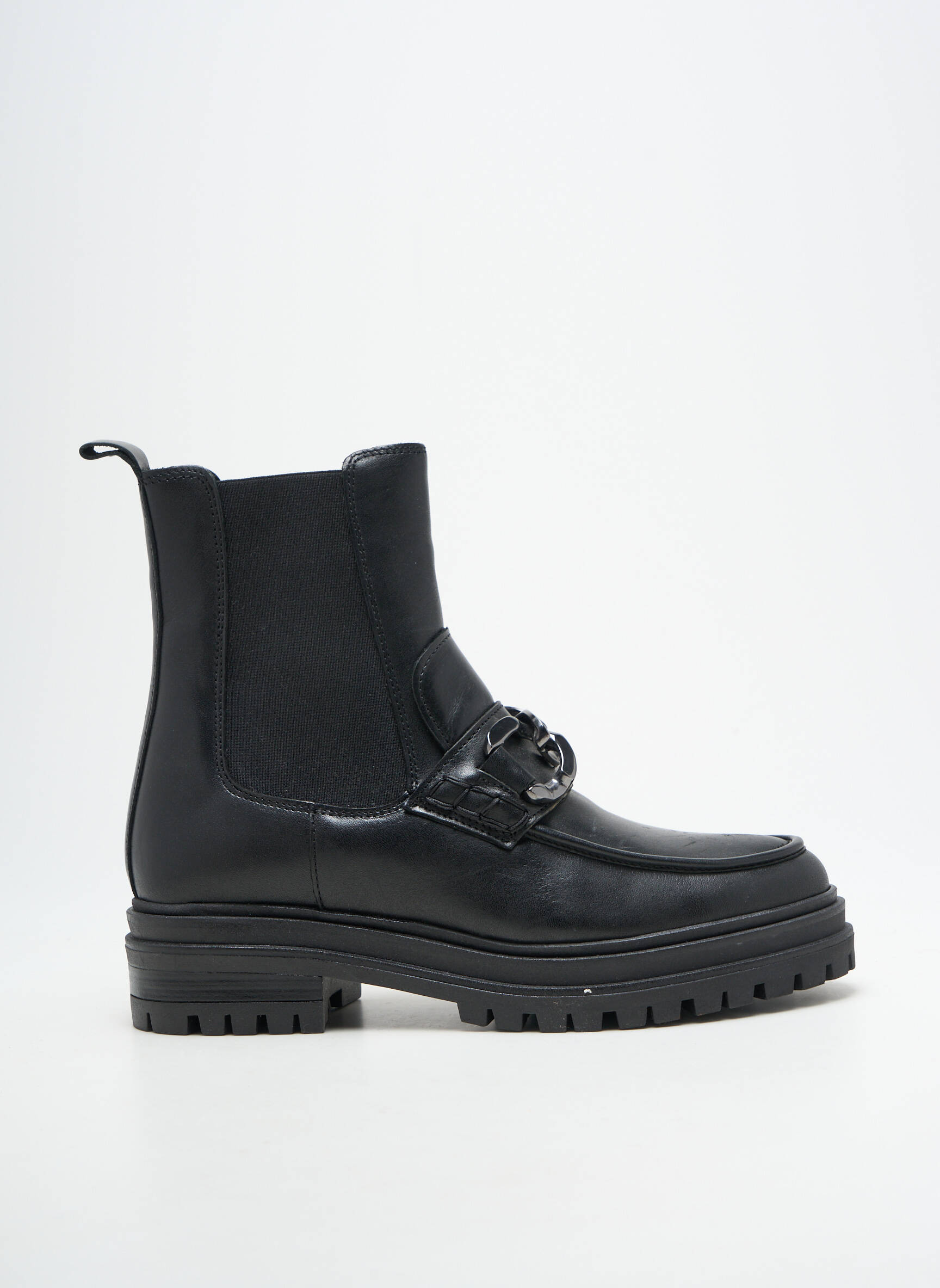 Batai/botai satino audinys kulnas nuo 4 iki 6 cm juodas FREEMAN T.PORTER moteris