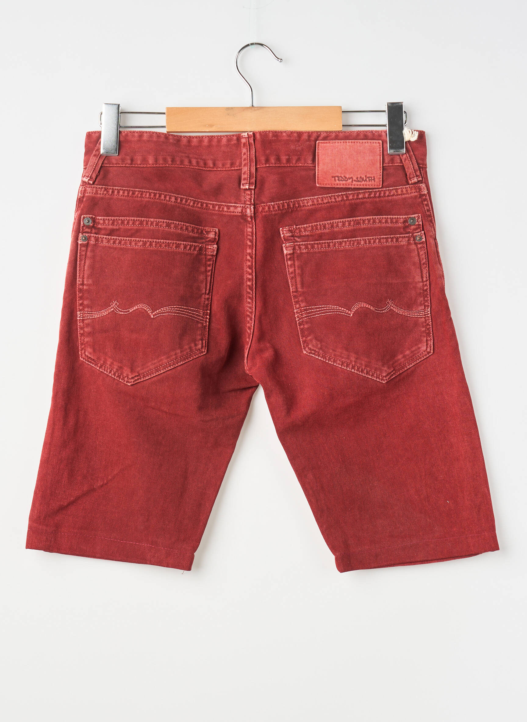 Bermudas denimo audinys normala dydis raudona TEDDY SMITH vyras
