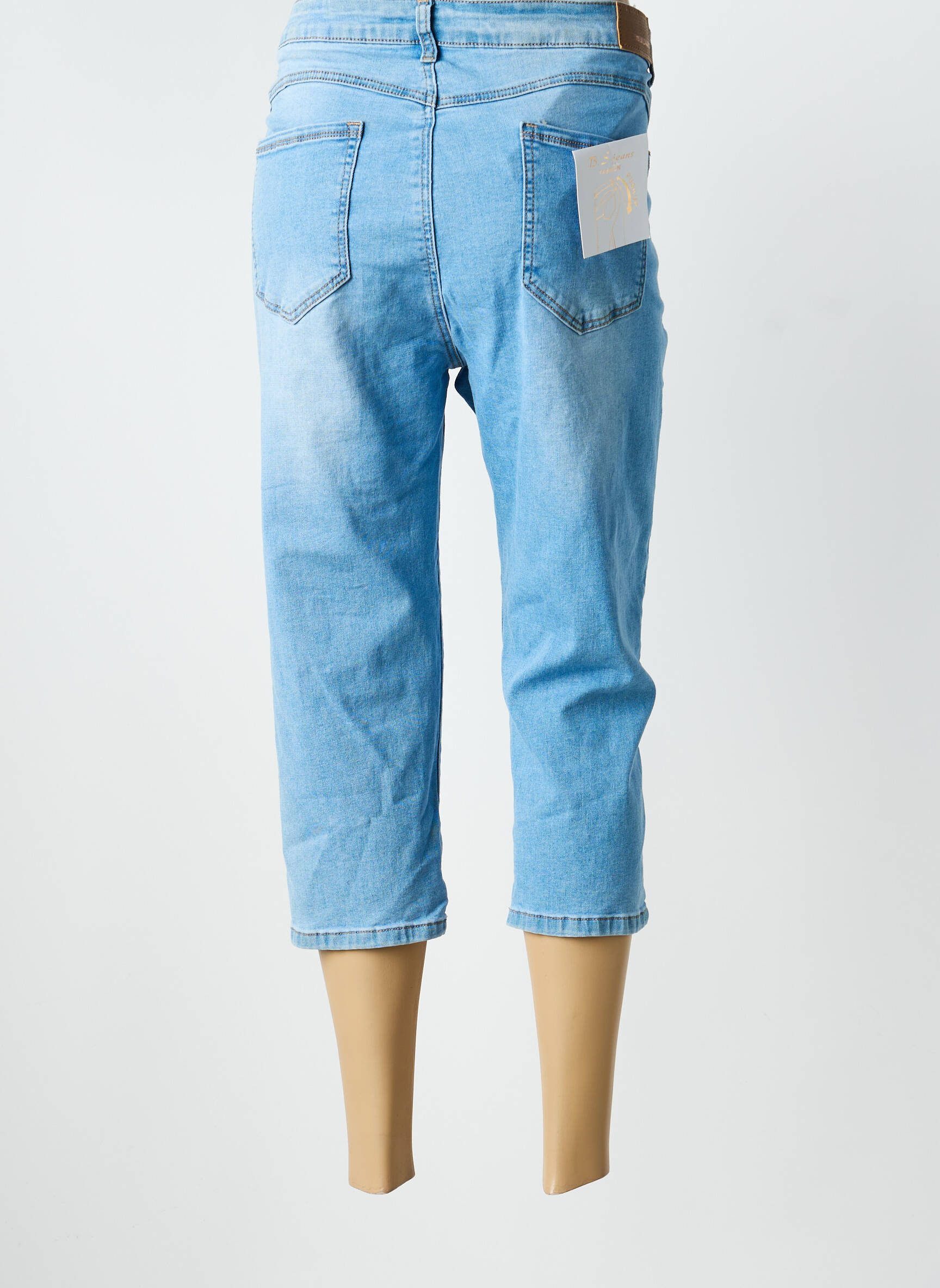 Pusilgių kelnių normala dydis normala dydis mėlyna B.S JEANS moteris