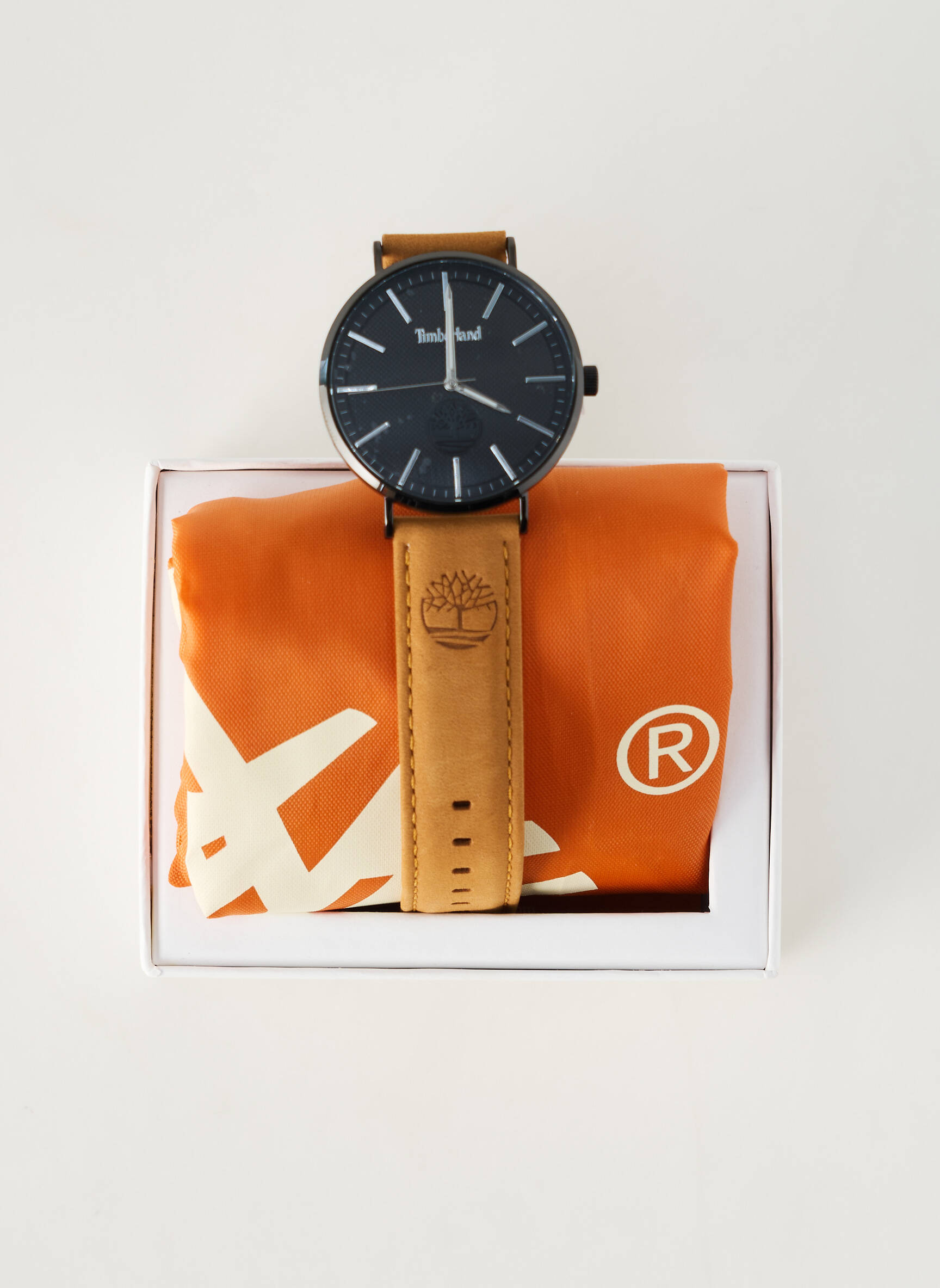 Laikrodis odiniai medžiagos rudas TIMBERLAND vyras