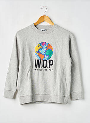 Mikroskopas siuvinėjimas ilgos rankovės pilka W.O.P (WORLD OF POP) vaikas