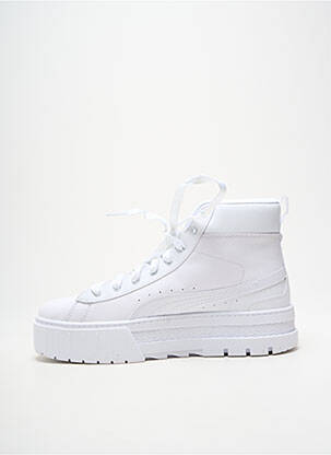 Bėgimo bateliai platforma kulnas nuo 4 iki 6 cm baltas PUMA moteris