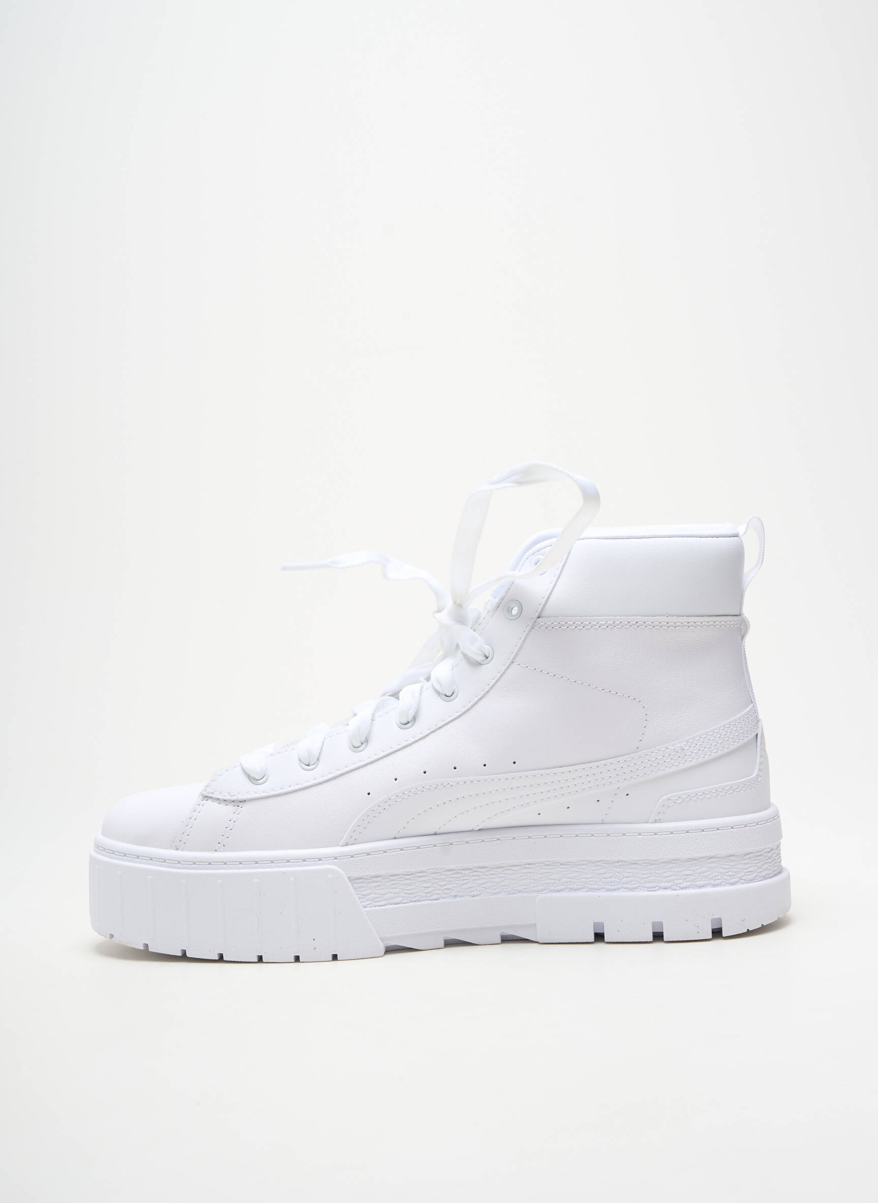 Bėgimo bateliai platforma kulnas nuo 4 iki 6 cm baltas PUMA moteris