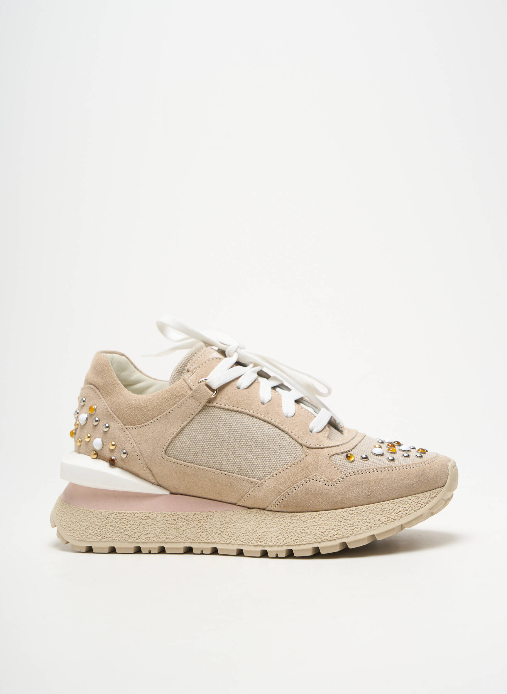 Bėgimo bateliai nubuko audinys kulnas nuo 4 iki 6 cm bežinis JANET & JANET moteris