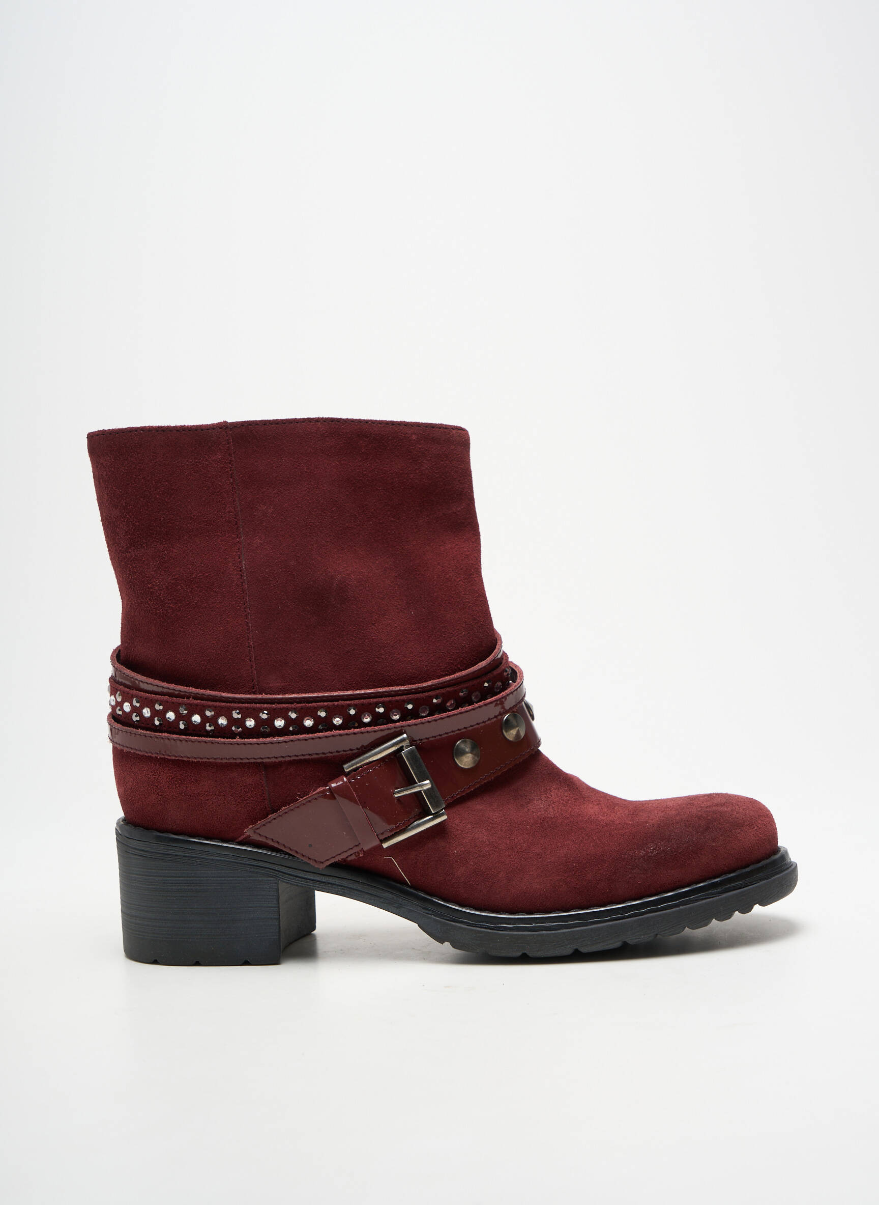 Batai/botai lygus medžiaga kulnas nuo 4 iki 6 cm violetinis JANET SPORT moteris