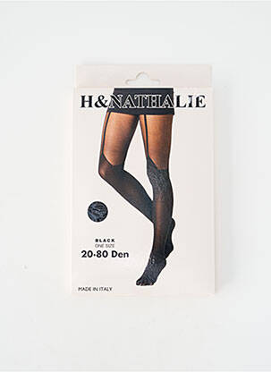 Kojinės tamprumas juodas H.NATHALIE moteris