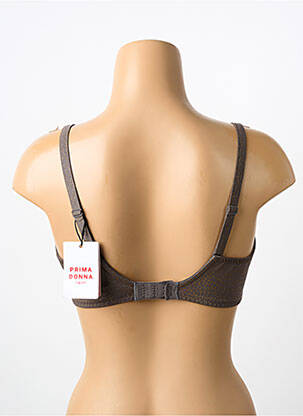 Liemenėlė satino efektas pilnas palaikantis liemenėlės viršus pilka PRIMADONNA moteris