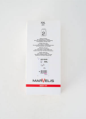 Marškiniai be rankovių tamprumas be rankų baltas MARVELIS vyras