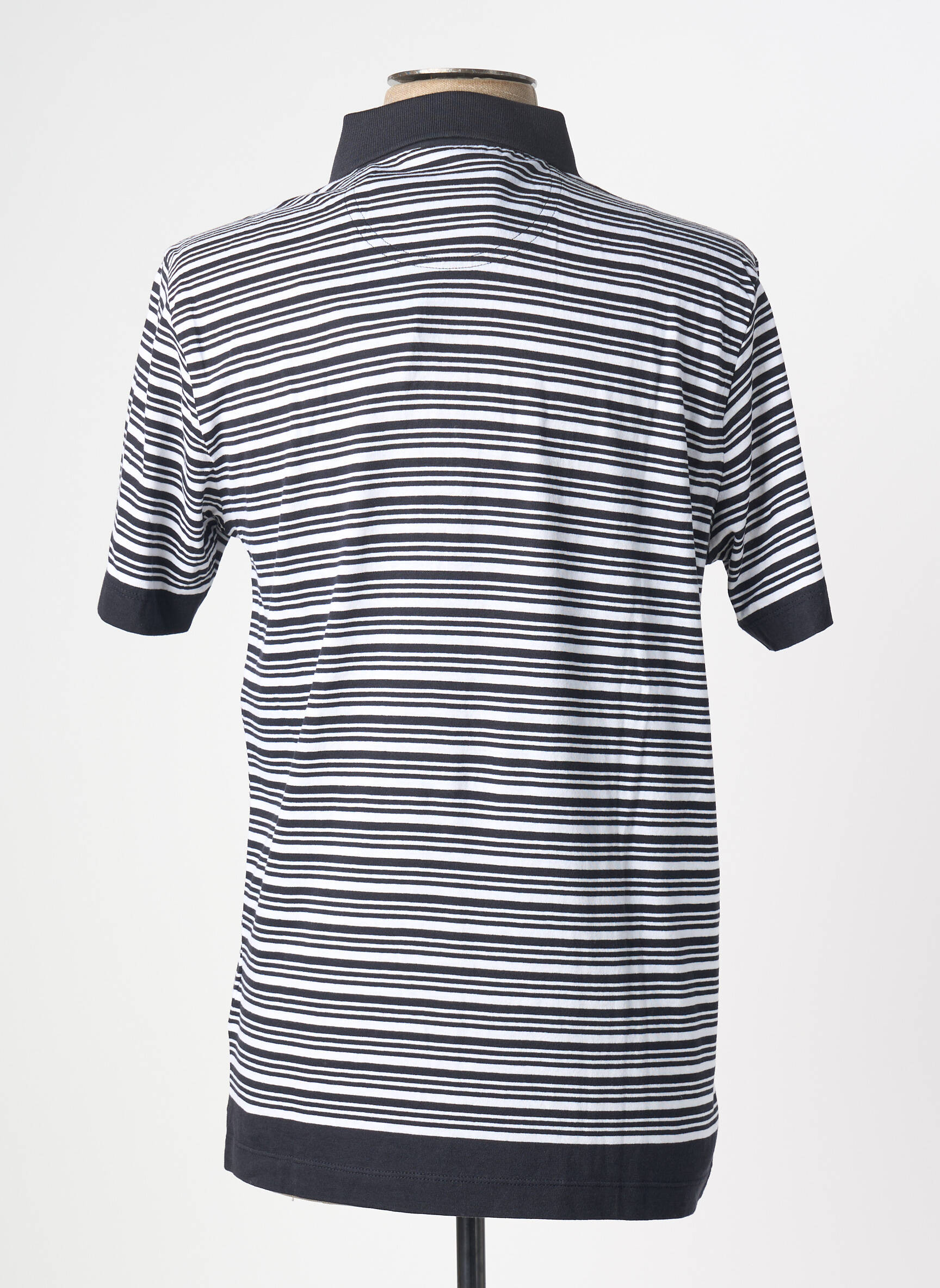 Polo jersey audinys trumpas rankovės juodas PIERRE CARDIN vyras