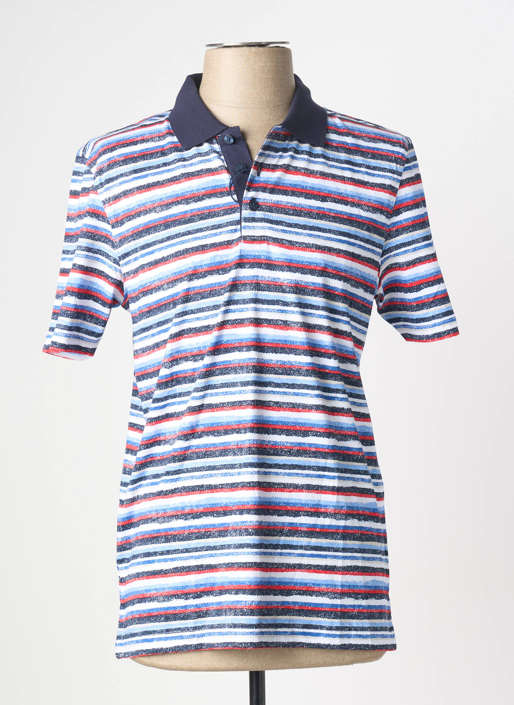 Polo jersey audinys trumpas rankovės mėlyna MARVELIS vyras