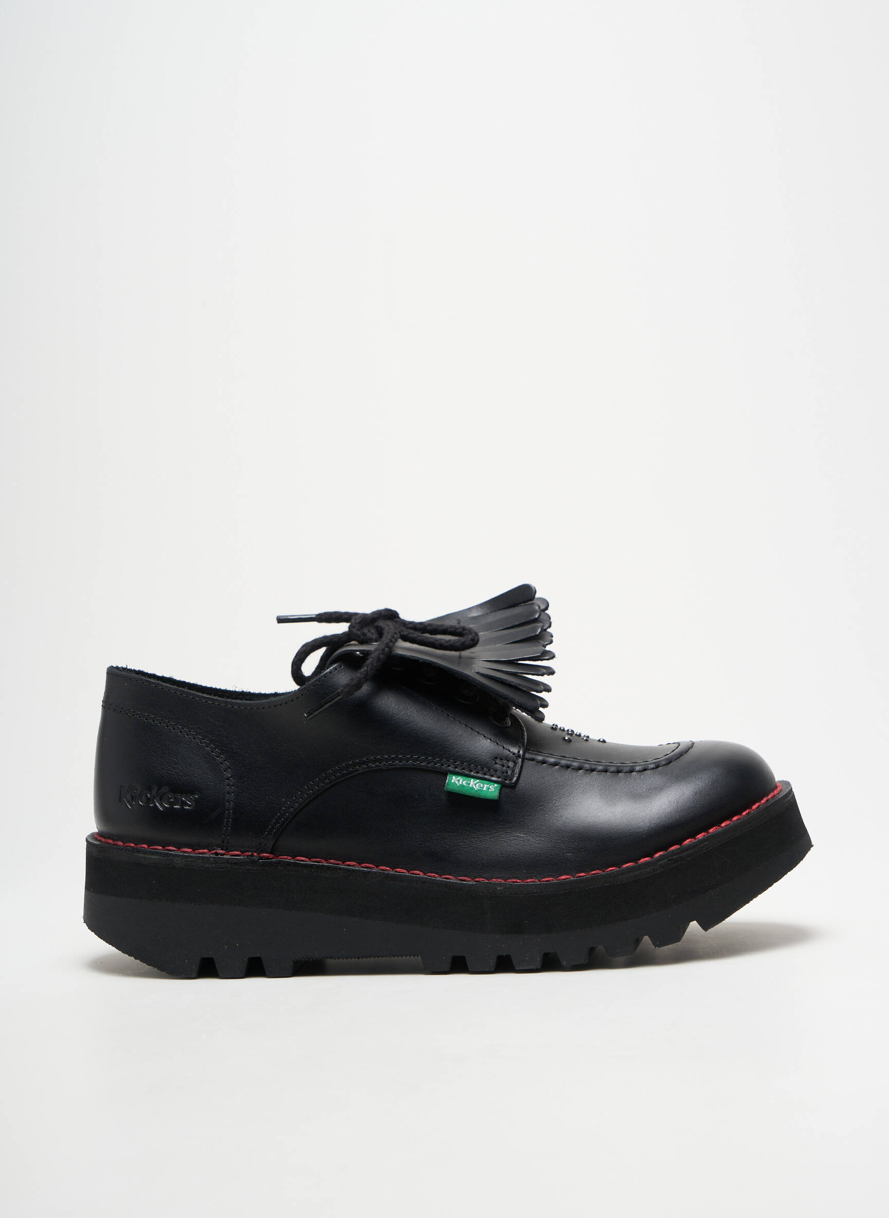 Derbiai apvalus mygtukas kulnas nuo 4 iki 6 cm juodas KICKERS moteris