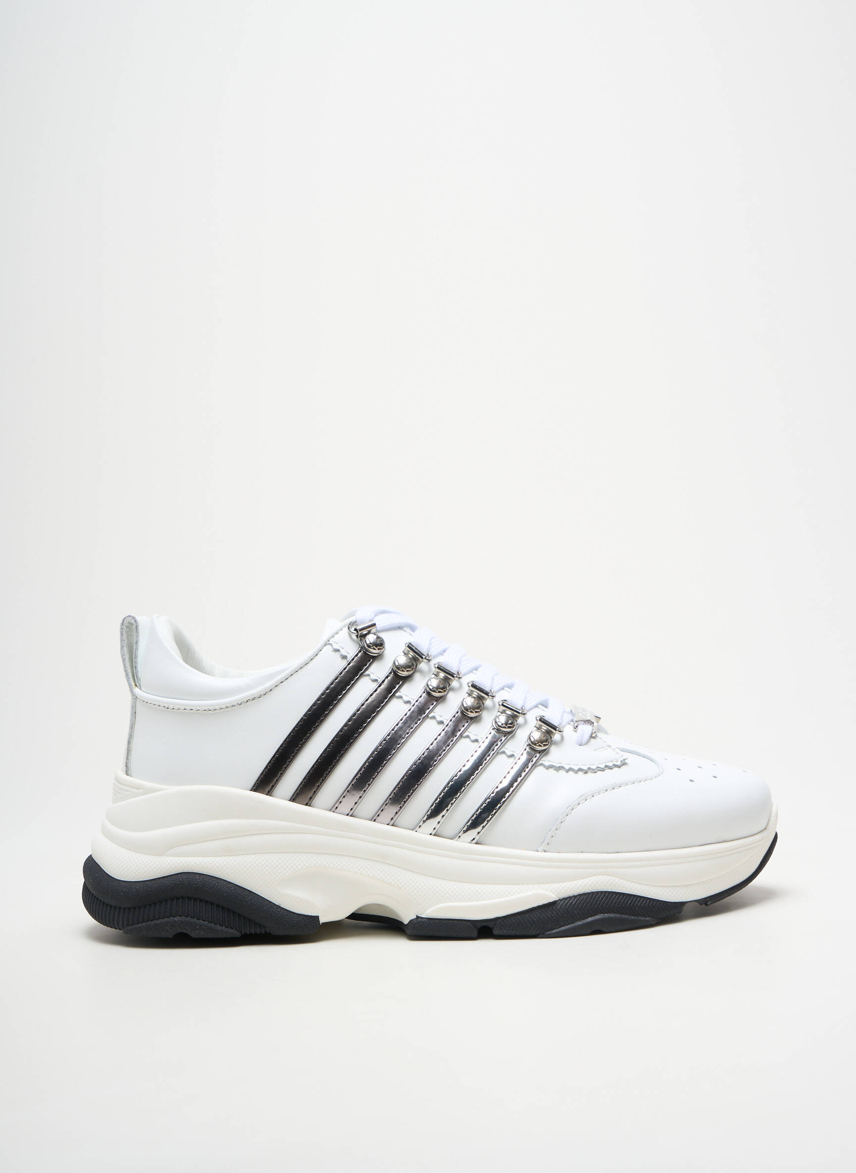 Bėgimo bateliai apvalus mygtukas kulnas nuo 4 iki 6 cm baltas DSQUARED2 moteris