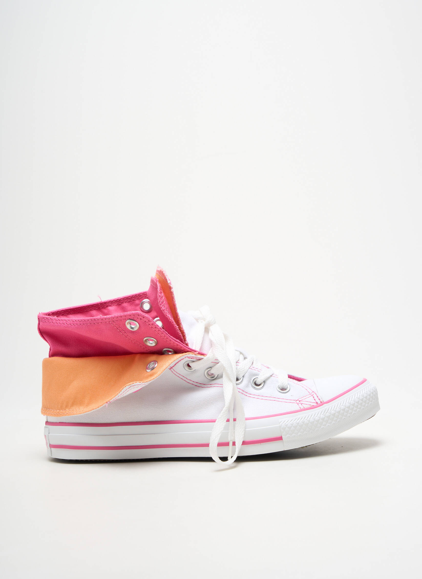 Bėgimo bateliai apvalus mygtukas plokščias kulnas iki 3 cm baltas CONVERSE moteris