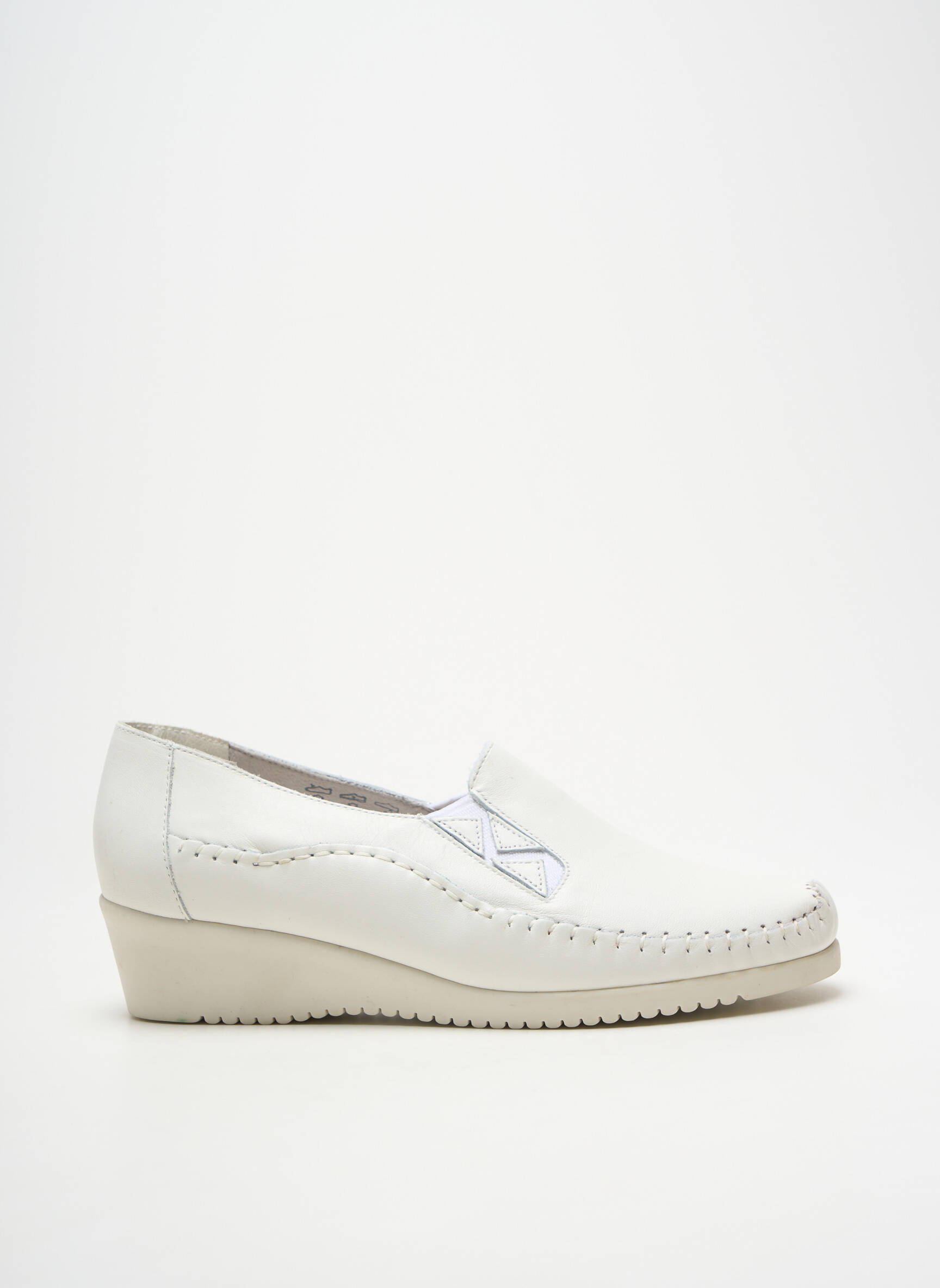 Mokasīnai pado pėdos arkos kulnas nuo 4 iki 6 cm baltas PEDI GIRL moteris