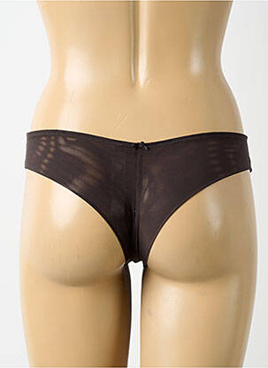 Tanga satino audinys rudas AUBADE moteris