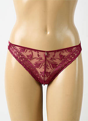 Tanga satino audinys violetinis AUBADE moteris