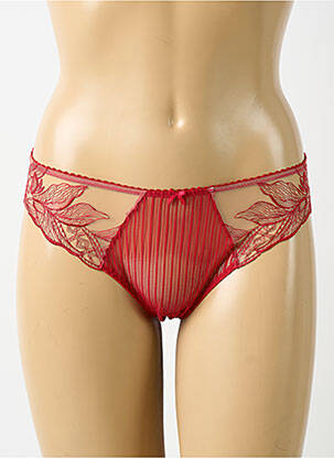 Tanga satino audinys raudona AUBADE moteris