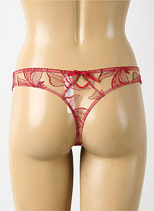 Tanga satino audinys raudona AUBADE moteris