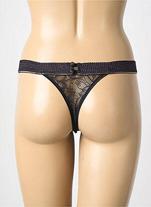 Tanga tamprumas juodas SIMONE PERELE moteris