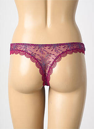 Tanga siuvinėjimas violetinis SIMONE PERELE moteris