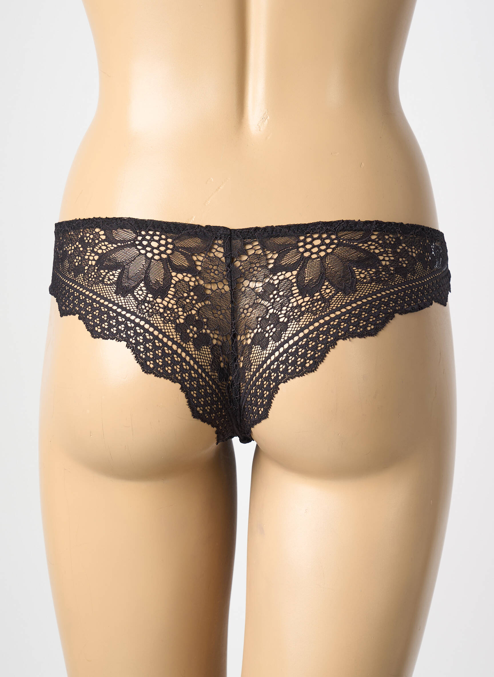 Tanga siuvinėjimas juodas SIMONE PERELE moteris