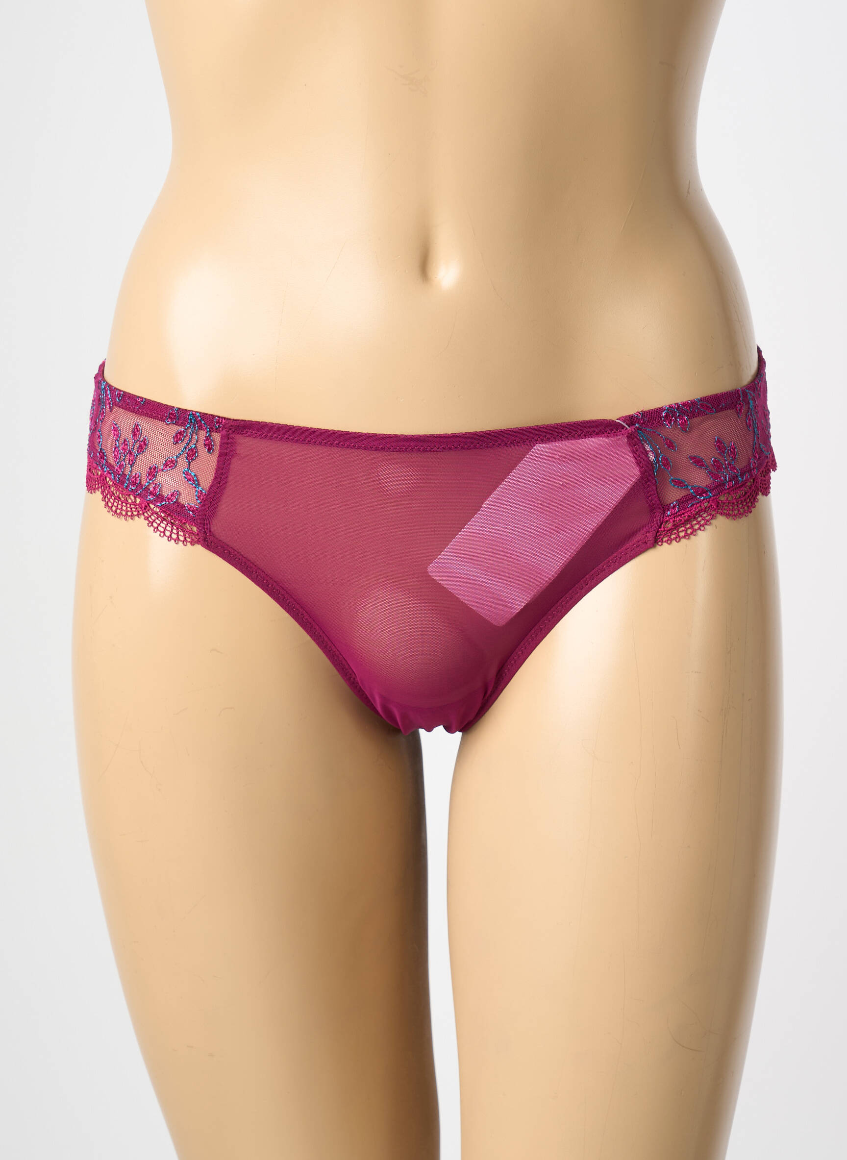 Tanga siuvinėjimas violetinis SIMONE PERELE moteris