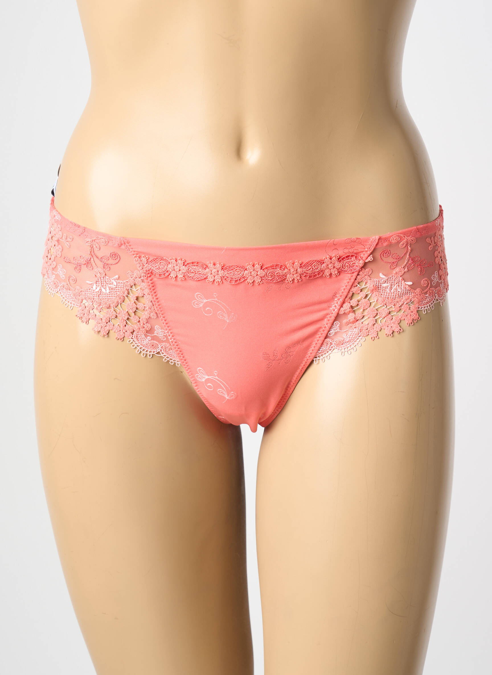 Tanga siuvinėjimas rožinė SIMONE PERELE moteris