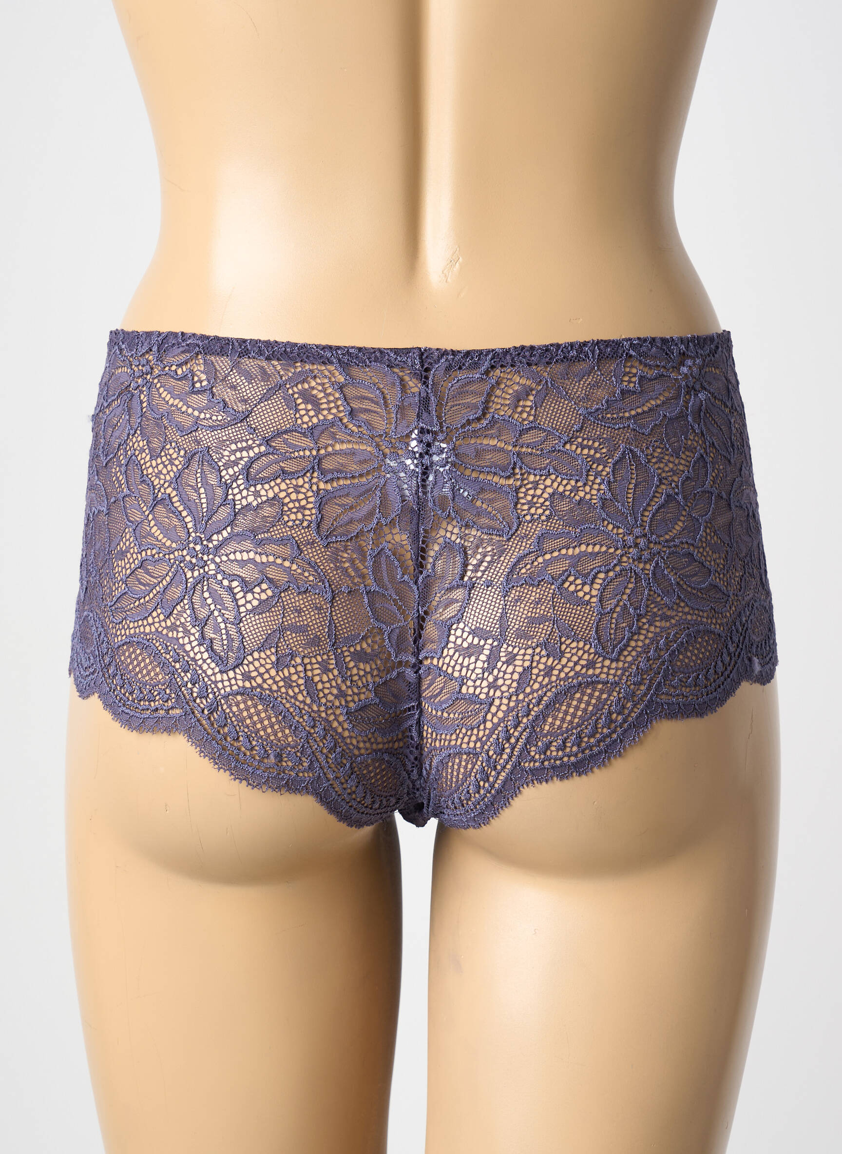 Šortukas satino efektas violetinis SIMONE PERELE moteris