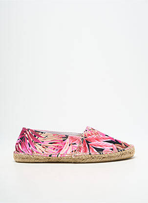 Espadrilės apvalus mygtukas plokščias kulnas iki 3 cm rožinė SANTAFE moteris