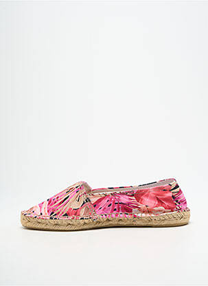 Espadrilės apvalus mygtukas plokščias kulnas iki 3 cm rožinė SANTAFE moteris