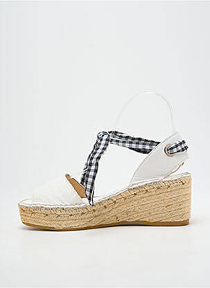 Sandalai/nu pėdos kompensuotas kulnas kulnas nuo 4 iki 6 cm baltas L'ESPADRILLE DE NICOLE moteris