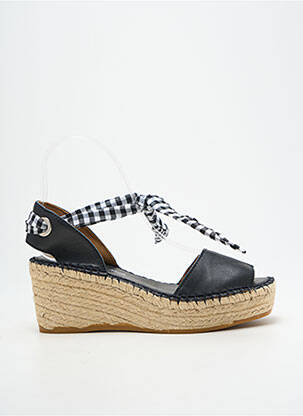 Sandalai/nu pėdos kompensuotas kulnas kulnas nuo 4 iki 6 cm juodas L'ESPADRILLE DE NICOLE moteris