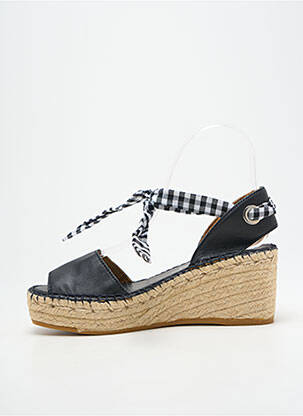 Sandalai/nu pėdos kompensuotas kulnas kulnas nuo 4 iki 6 cm juodas L'ESPADRILLE DE NICOLE moteris